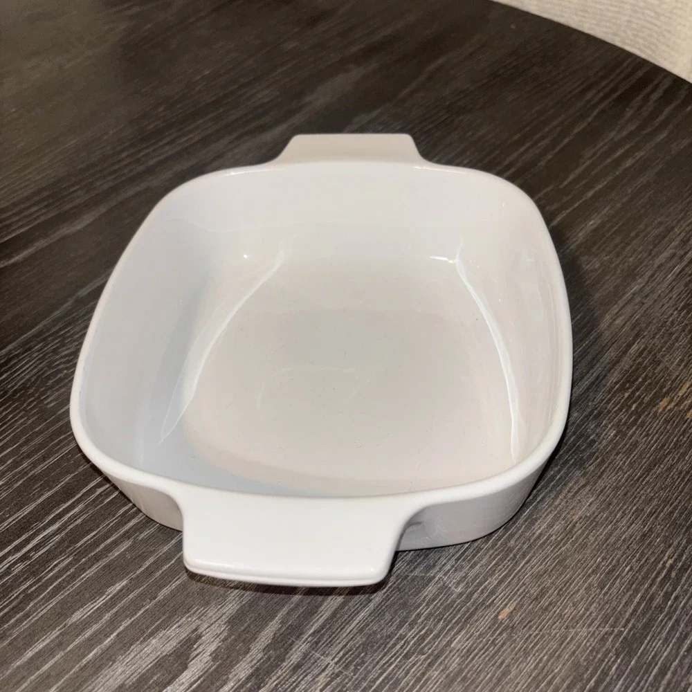 Rare Corning Ware Bakeware A-1-B Lyric Black Tulip Casserole Dish 1 Liter
